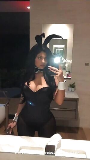 Kylie Jenner as a Sexy Playboy Bunny