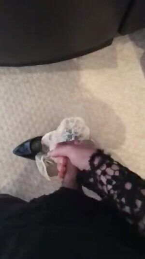 Only need panties and heels for a good time!