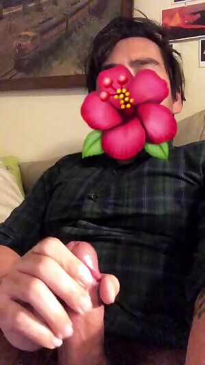 Not my biggest load, but still managed to shoot it up over and into my own face