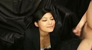 Rio chan suffers through a Bukkake shoot