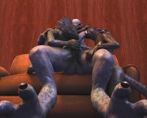 Monster Sex 3D Animation Blowjob Cock Worship