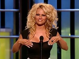 Pamela Anderson at her Comedy Central roast when her tits where at their biggest