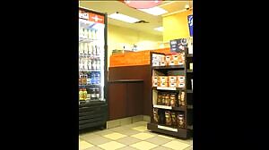 At the donut shop with a stiffy in my leggings, waiting for my breakfast order