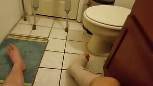 Letting off some steam in the bathroom