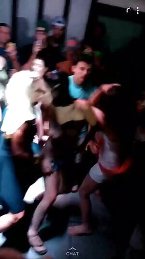 She really have fun with her friends on this party