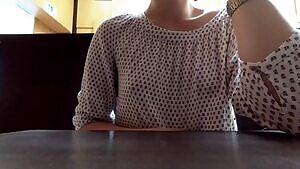 Flashing my tits in university lecture hall