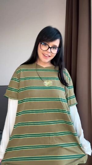 This is how I'll look in your sweater, and this is how I'll look without