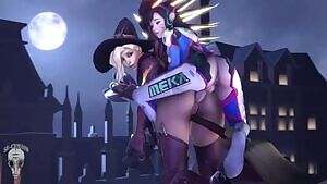 Witch mercy and dva