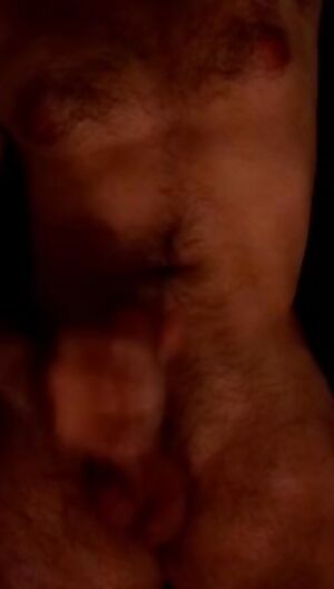 Coating myself. Longer vid with sound in comments. It's a bit dark but the grunting got pretty hot I think.