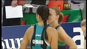 Straight girls playing sports