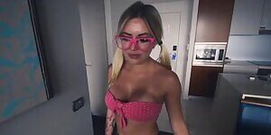 Mini Barbie cute fake tits girl