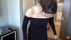 Geos sexy black see through dress