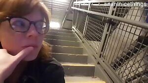 Sneaky in the Stairwell🌈 GIF by u/iwantnicethings