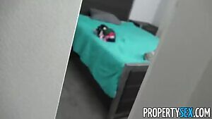 Skinny Redhead getting Fucked by her Roommate