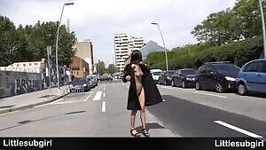 Hot Asian Gets Naked, Anal, & Squirting in Public!