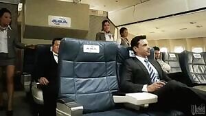 Stewardesses Offer First-class Service On Asia Airlines