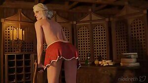 Ciri shaking her booty