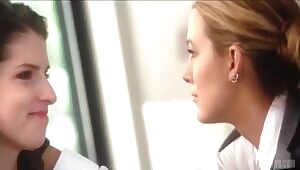 Anna Kendrick and Blake Lively Lesbian Kissing In A Simple Favor