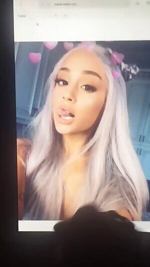 Cumqueen Ariana Grande blasted in my cum :3