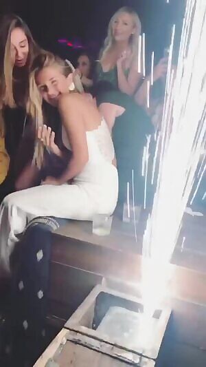 Watching my friend bounce her ass like that made me blow a monster load!