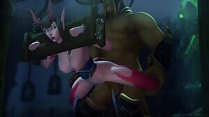 Succubus punished in stockades