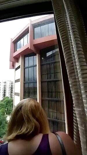 Fucking Gamer Girl By Hotel Window