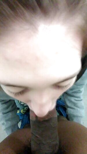 Japanese slut sucks dick in subway