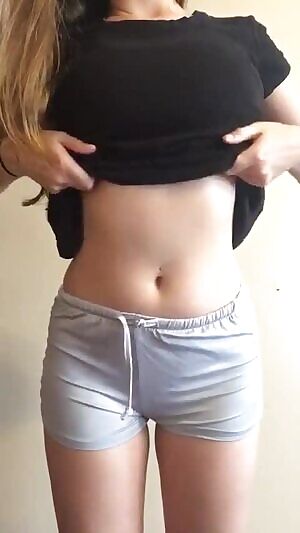 Titty drop in shorts