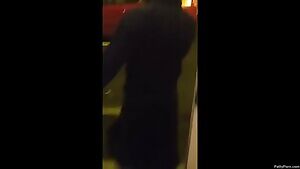 Dared by his mates to go outside in a thong