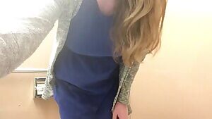 ull reveal in the work bathroom. Don’t mind the tights marks 😂😏