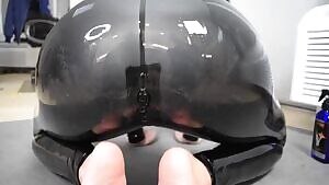 Finally got Cheska into our black catsuit for our Patreon!