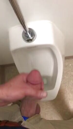 Shooting cum at work