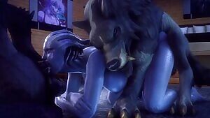 Liara getting double-teamed