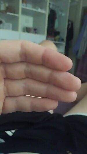 My grool covered hands after hours of cumming. Someone should come to lick it up.