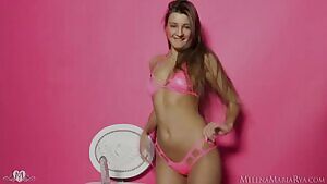 Riding a Suction Dildo