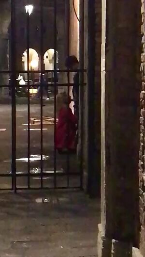 Caught giving a blowjob