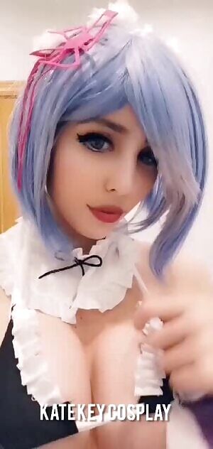 Rem Ahegao Rezero - by Kate Key