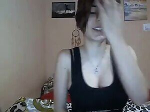 Showing Off Her Big Boobs