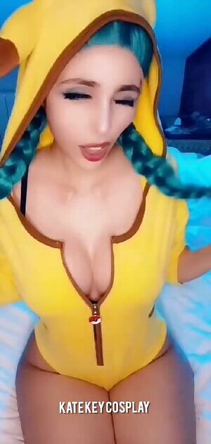 If I'm a bad partner, you can spank me! Pikachu by Kate Key