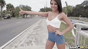 Adriana Chechik squirts in public