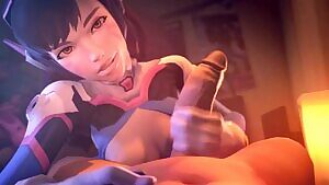 D.Va POV handjob