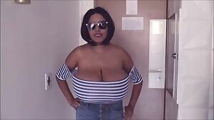 Udders stretching out this top to the Max