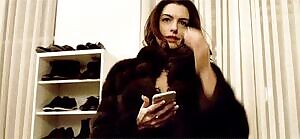 I want Anne Hathaway to lower herself onto my cock and start riding me while her husband’s on speaker phone