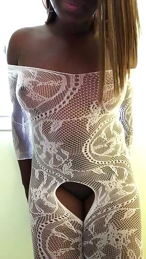 Something about white lace on dark skin...😍☁️