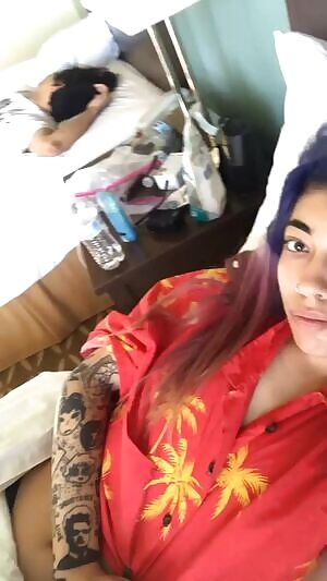 Flashing my tits when my roommate are sleeping