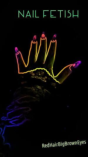 My nails in neon