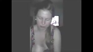 Slut slurping cum from BBC