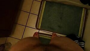 Having a little bit of fun before I shower ;)