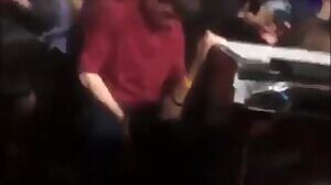 Couple fuck in club with cameras everywhere