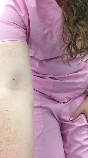 getting a little touch, then someone walked in